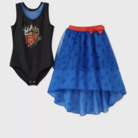 Girl's Disney "Descendants 3" Bodysuit & Skirt Set - Picture 1 of 4
